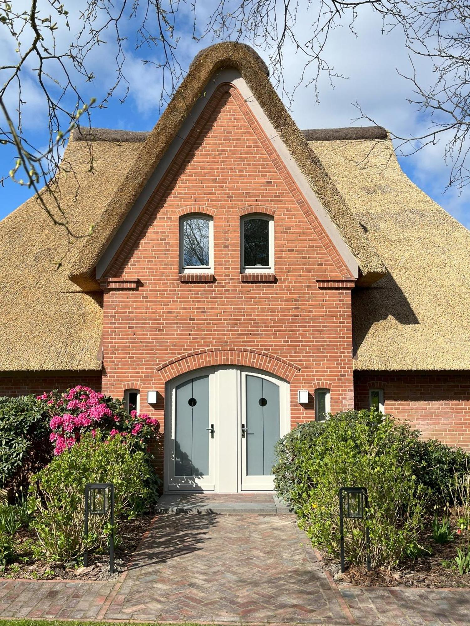 Reetdach-Landhaus Mini Haubarg Tating Kültér fotó